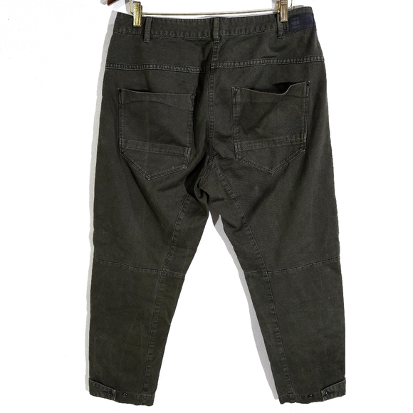 Raw | Olive Green Cargo Pants Mid Boyfriend Fit - Picture 5 of 11